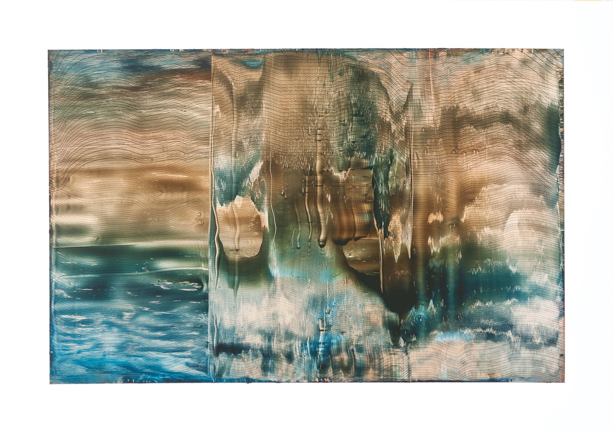 Duga, 2018, 45 x 64 cm, Öl auf Papier