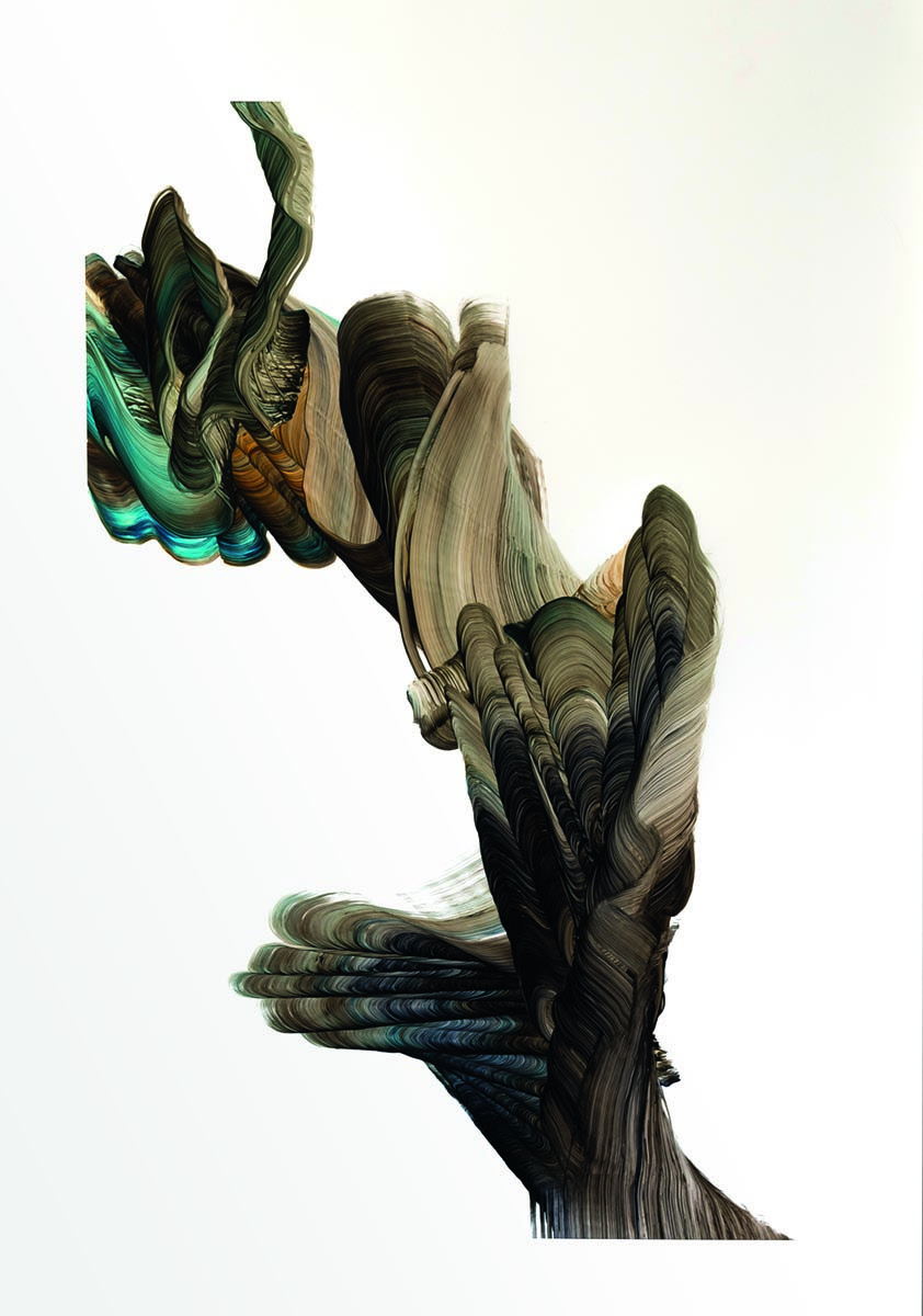 Mistra, 2019, Öl auf Papier, 70 x 100 cm