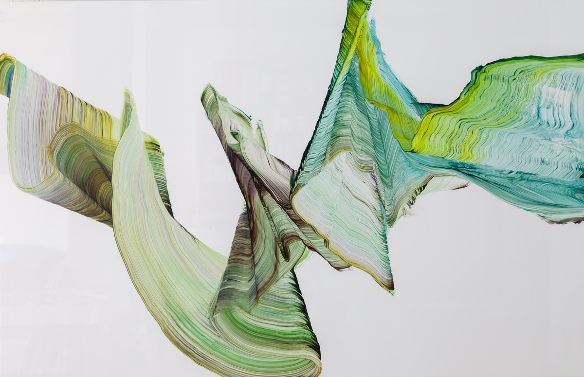 Anau, 2019, 90 x 140 cm, Öl auf Plexiglas