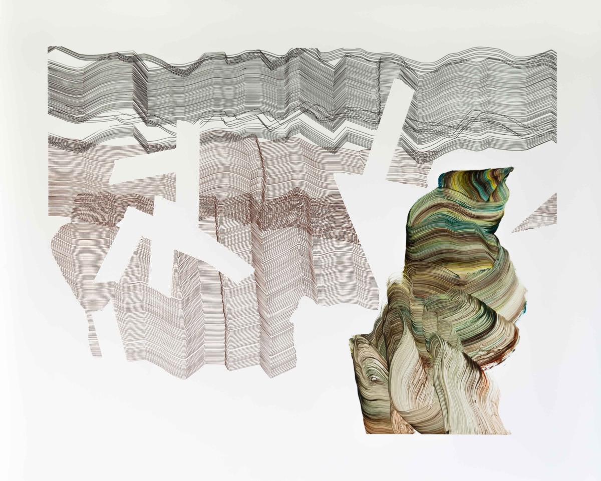 Diego, 201,9 80 x 100 cm, Öl und Tusche auf Papier