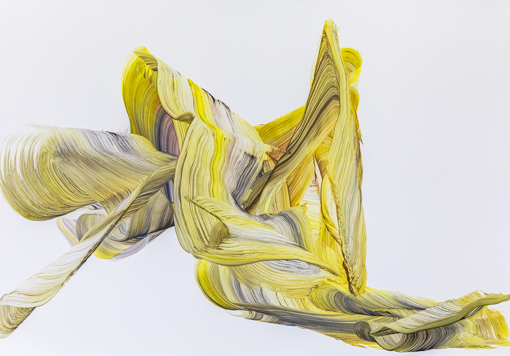 Liegende, 2021, Öl auf Papier, 70 x 100 cm