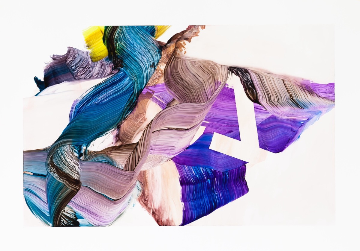 Scan, 2017, 45 x 64 cm, &Ouml;l auf Yupo Papier